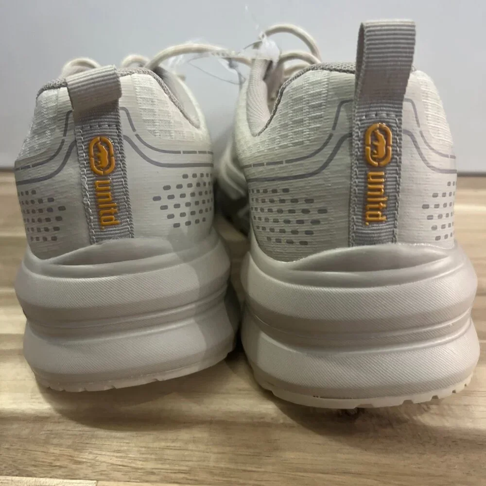 Ecko Unltd Sneakers Mens Size 9.5‎ Cream White Athletic Mesh Running Shoes